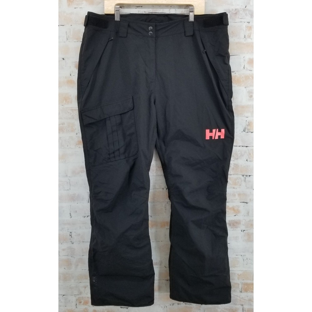 Helly Hansen ULLR Women's XXL Black/Pink Snow Ski Pants Helly Tech Protection